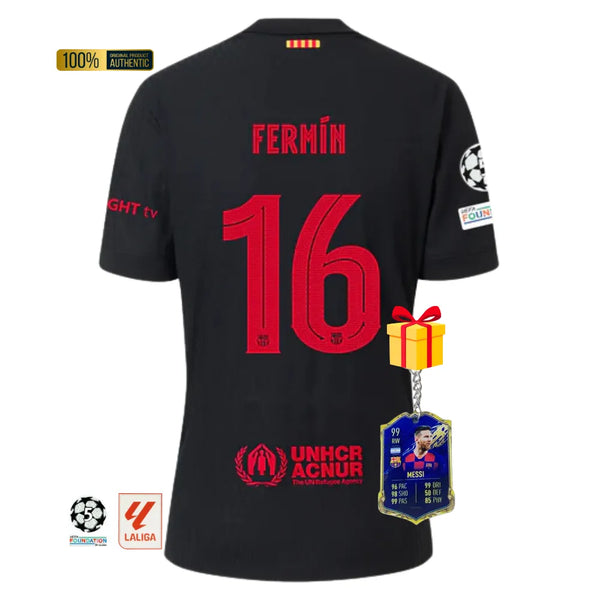 #16 FERMÍN Camiseta Hombre Segunda Equipación 24/25 FC Barcelona