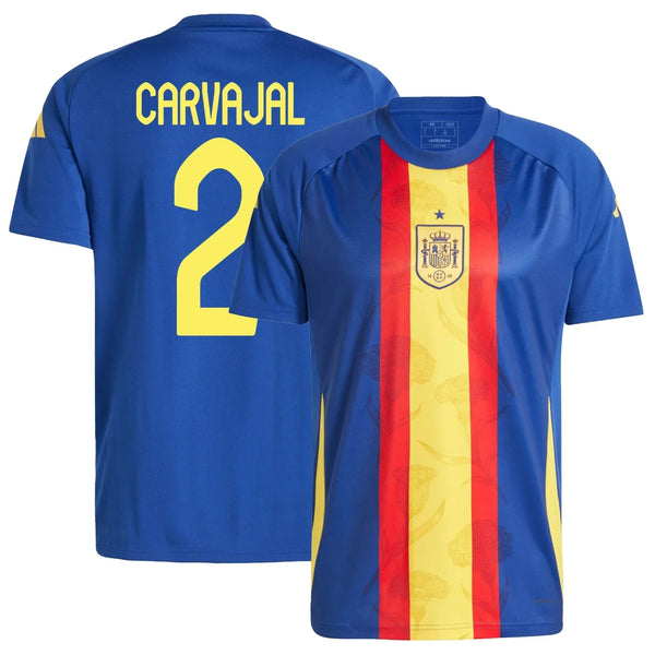 Dani Carvajal #2 Selección De Fútbol De España Euro 2024 - Pre Partido - Camiseta Hombre - Hombre