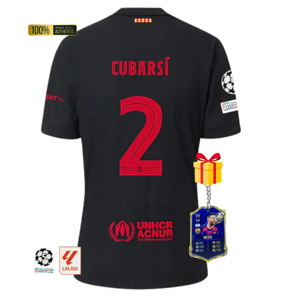 #2 CUBARÍ Camiseta Hombre Segunda Equipación 24/25 FC Barcelona