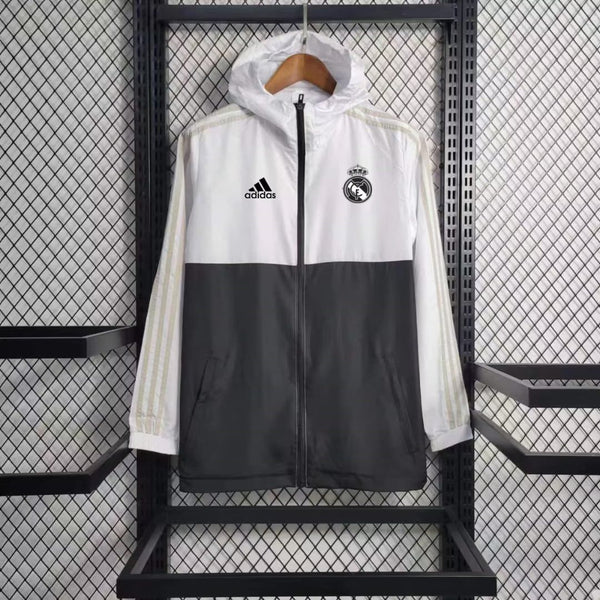 Cortaviento Real Madrid Blanca y Negra Clásica 23/24