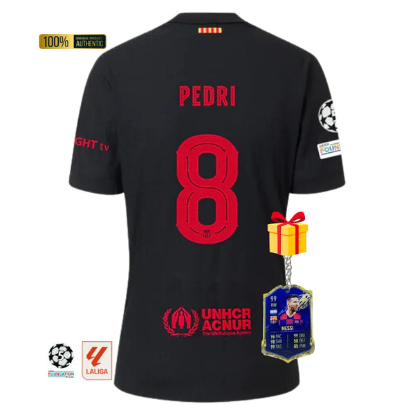 #8 PEDRI Camiseta Hombre Segunda Equipación 24/25 FC Barcelona