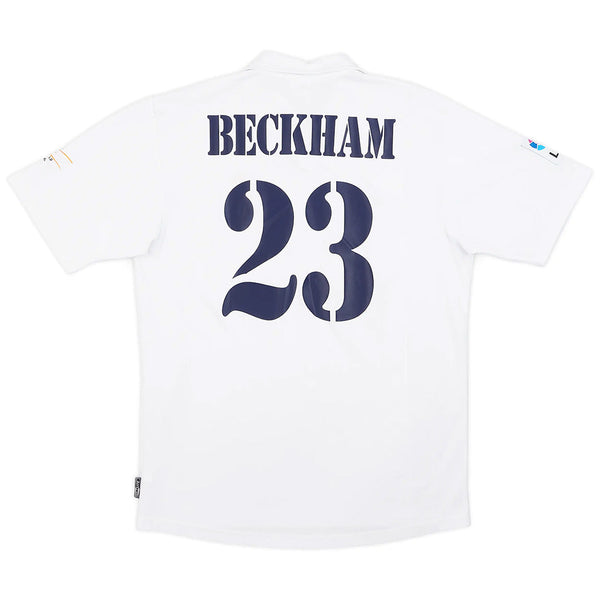 Camiseta BECKHAM #23 Real Madrid Retro Centenary Home 2002/03 + 5 REGALOS 🎁