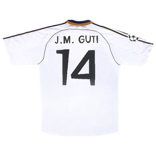 Camiseta Real Madrid J.M. GUTI #14 Retro Home 1998/00 + 5 REGALOS 🎁