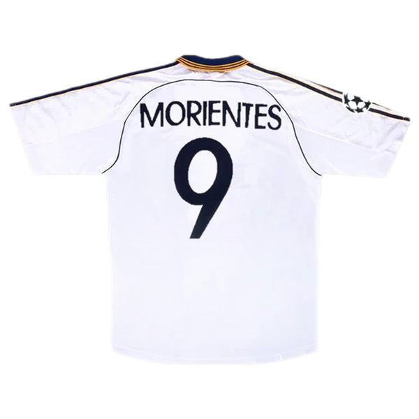 Camiseta Real Madrid MORIENTES #9 Retro Home 1998/00 + 5 REGALOS 🎁