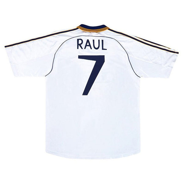 Camiseta Real Madrid Raul #7 Retro Home 1999/00 + 5 REGALOS 🎁