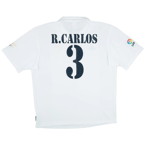 Camiseta R.CARLOS #3 Real Madrid Retro Centenary Home 2002/03 + 5 REGALOS 🎁