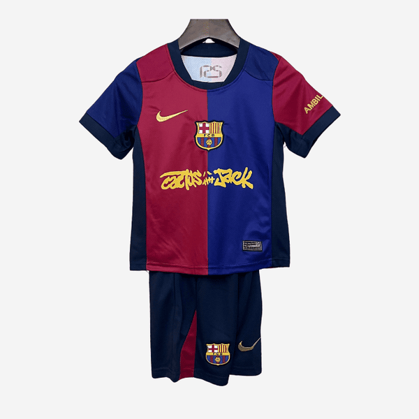 Equipación infantil 2024/25 FC Barcelona – Edición Especial Travis Scott