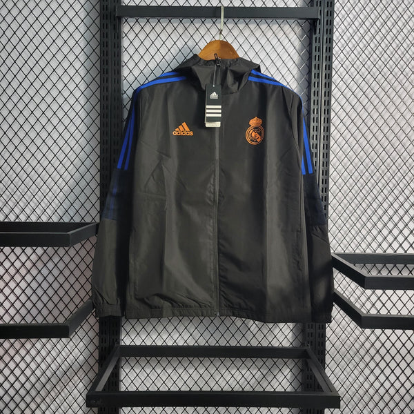 Cortaviento Real Madrid Negra 2022